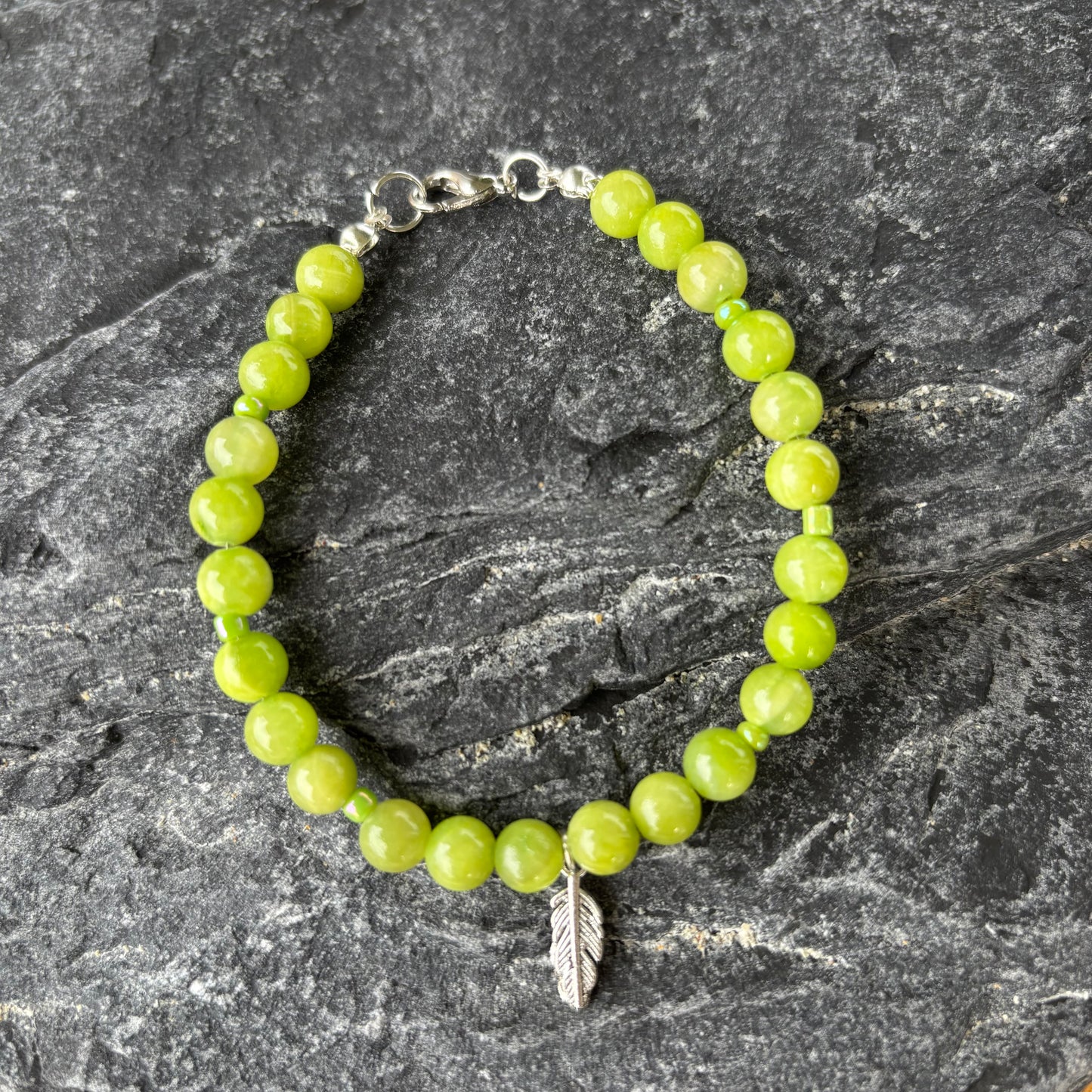 Grüne Jade Armband