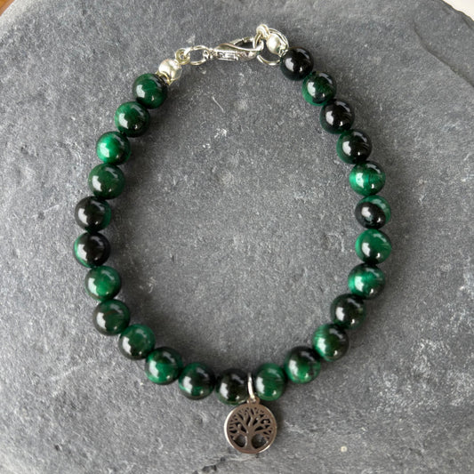 Green Tiger Eye Armband